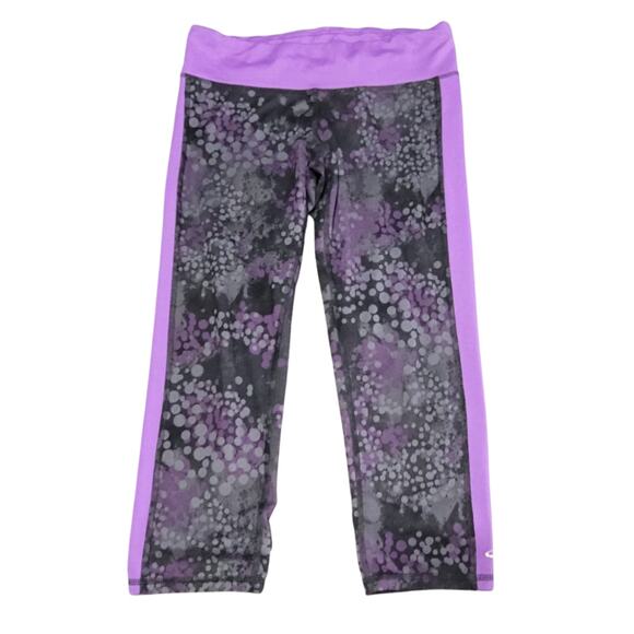 Champion Purple Duo Dry Capri Leggings Size Medium - Picture 1 of 3